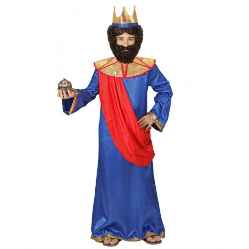 DISFRAZ 5A7AÑOS REY MAGO TUNICA AZUL