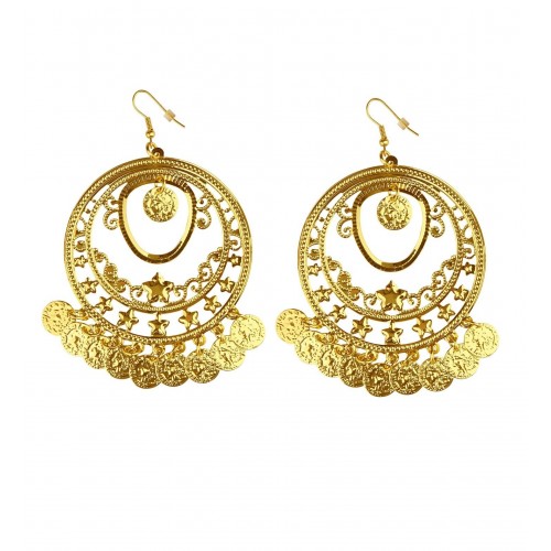   PAR PENDIENTES ORO CON MONEDAS