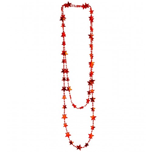   COLLAR ESTRELLA METAL ROJO 210CM