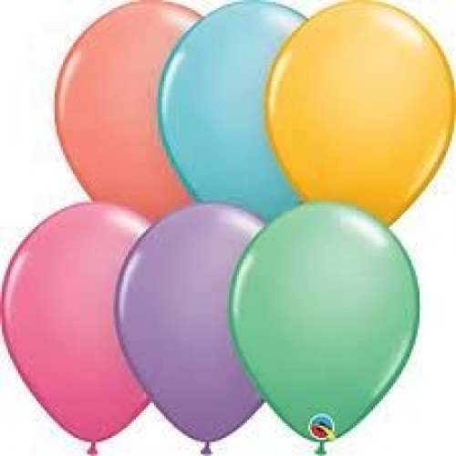 100 GLOBOS 11" LATEX COLORES PASTELES