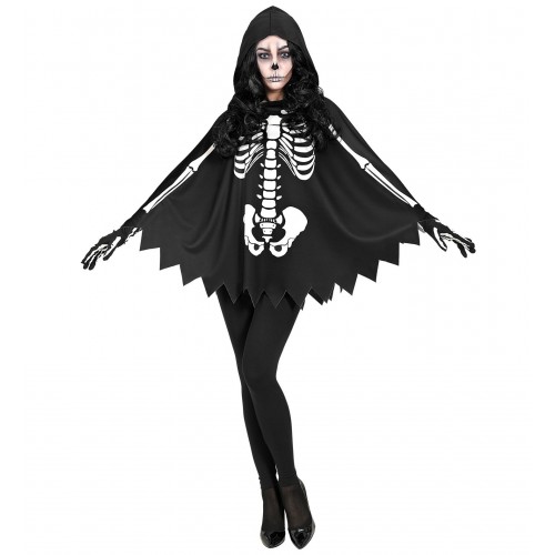  PONCHO ADULTO T-UNICA ESQUELETO