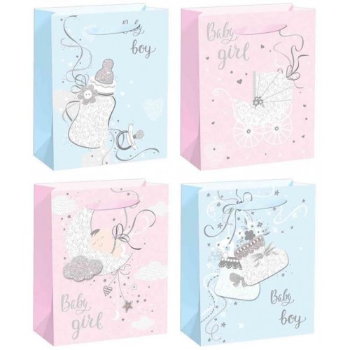 BOLSA MEDIANA BABY PASTEL SURT 32X26CM