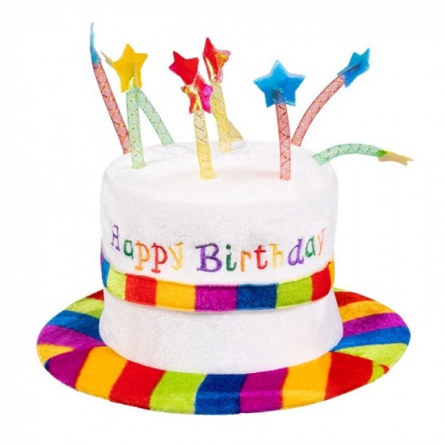SOMBRERO INFANTIL FORMA TARTA BIRTHDAY