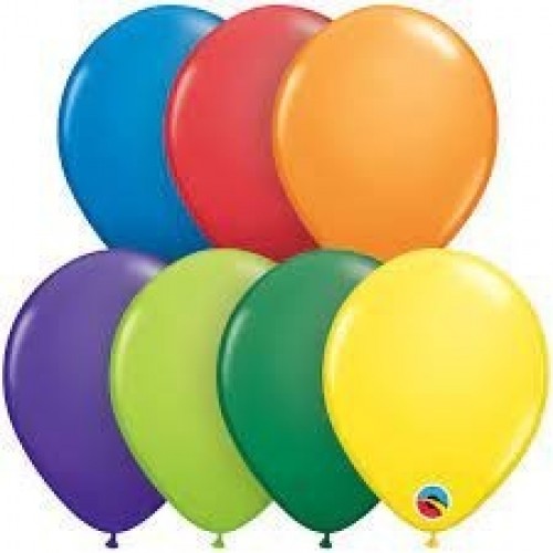 100 GLOBOS 11" LATEX COLORES CARNIVAL