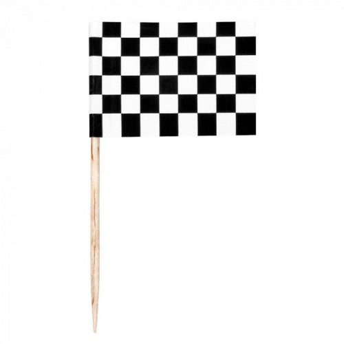   24 MINI BANDERA FORMULA 7CM
