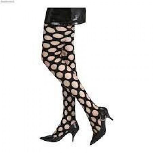 MEDIAS PANTYS T-UNICA RED GRANDE NEGRA