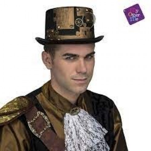 SOMBRERO ADULTO COPA STEAMPUNK.