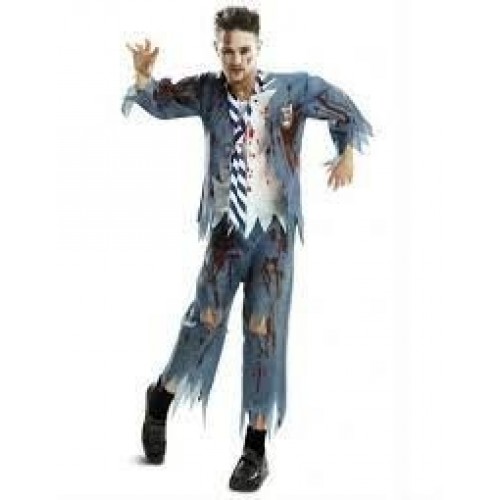 DISFRAZ T-M/L COLEGIAL ZOMBIE