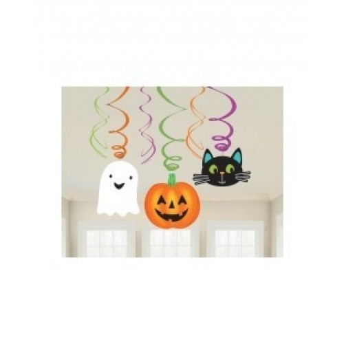   6 TIRAS ESPIRAL HALLOWEEN 45/60CM