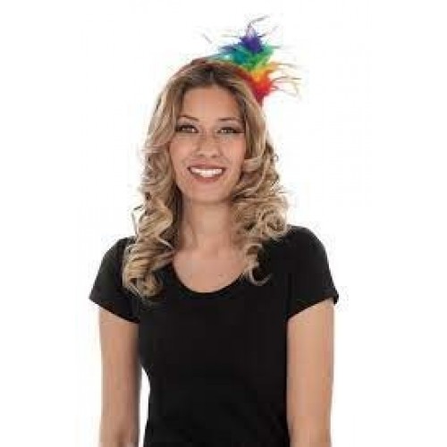 DIADEMA PLUMA RAINBOW