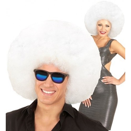    PELUCA AFRO GRANDE BLANCA