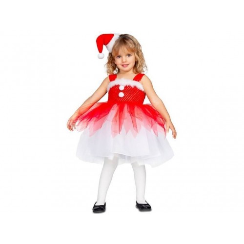 DISFRAZ 5A6AÑOS NAVIDAD ROJO/BLANCO