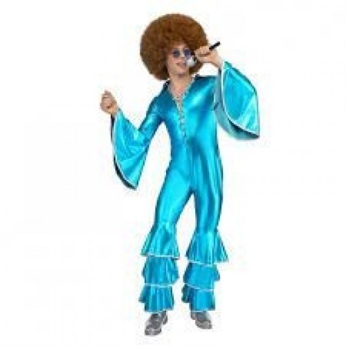 DISFRAZ T-XL DISCO MONO AZUL