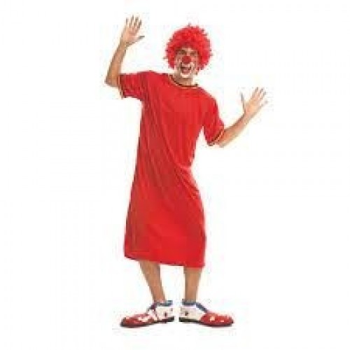 DISFRAZ T-M/L PAYASO TUNICA ROJA
