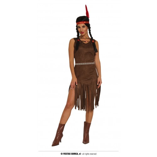  DISFRAZ T-L VESTIDO FLECO INDIA