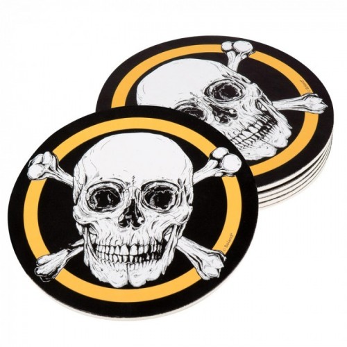   SET 6 POSAVASOS PIRATAS 10CM