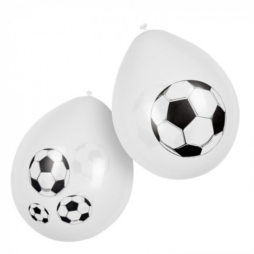   6 GLOBOS 10" LATEX IMPRESO FUTBOL