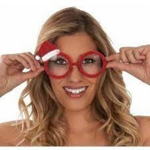 GAFAS MINI SOMBRERO PAPA NOEL
