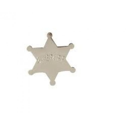    ESTRELLA DE SHERIF PLATA 8CM