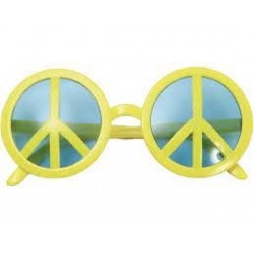    GAFAS SIMBOLO PAZ AMARILLA