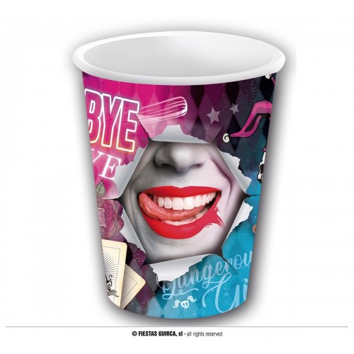  6 VASOS PELIGROSA QUEEN 240ML