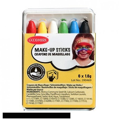 6 MINI BARRITAS CRAYON MAQUILLAJE 1,6G
