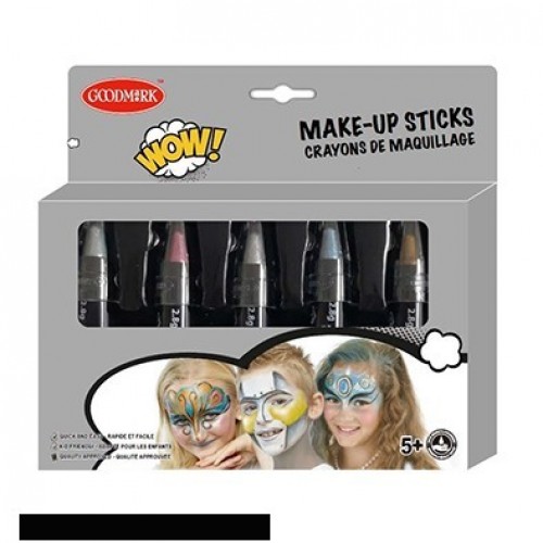 5 BARRAS CRAYON MAQUILLAJE PERLAD 2,8G