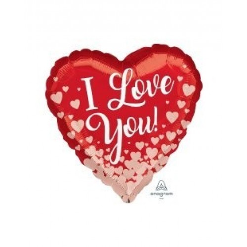 "GLOBO 18" FOIL CORAZON I LOVE YOU