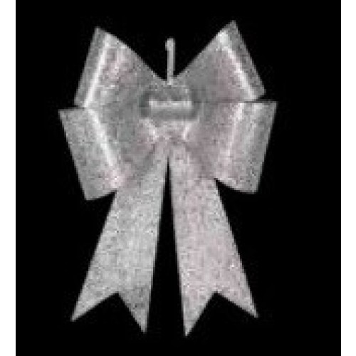   LAZO GLITTER PLATA 76CM