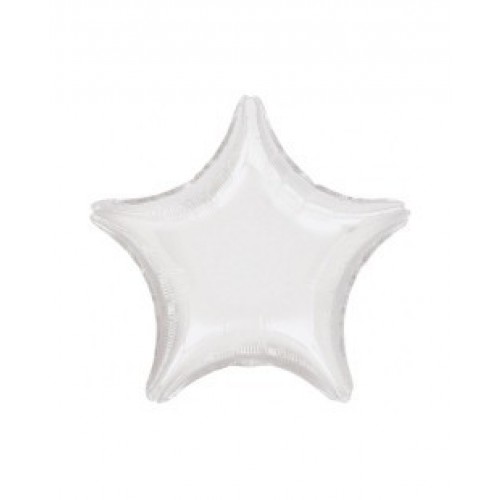   "GLOBO 19" FOIL ESTRELLA BLANCA