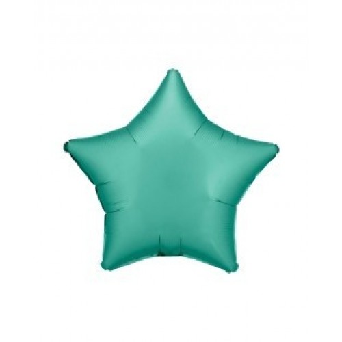 "GLOBO 19"FOIL ESTRELLA VERDE JADE SATEN