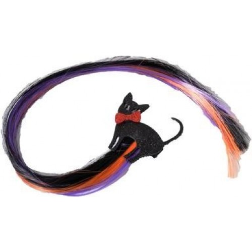 TRABA POSTIZO GATO GLITTER NEGRO