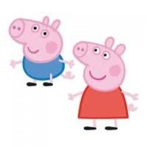   2 SILUETAS PEPPA PIG 30CM