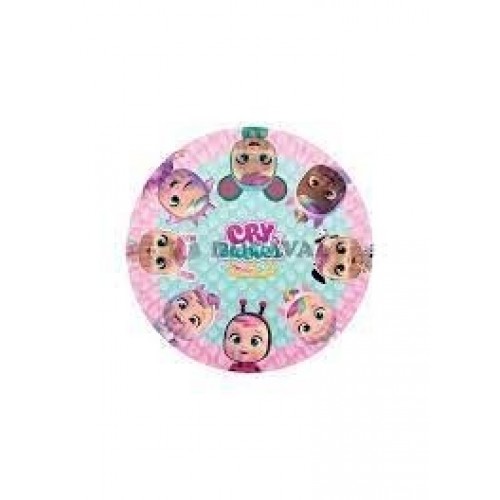   8 PLATOS BEBES LLORONES 23CM