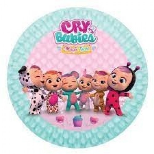   8 PLATOS BEBES LLORONES 18CM