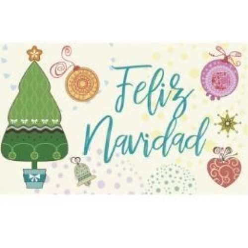 250 ETIQUETAS ARBOL F.NAVIDAD 30X50MM