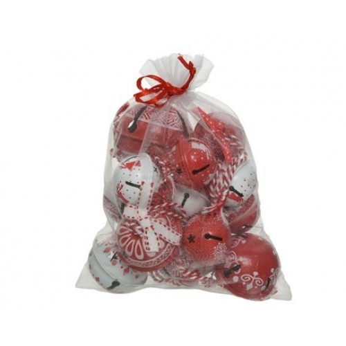 14/U CASCABELES SURT ROJO Y BLANCO