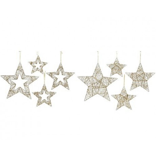 ESTRELLA ZIG ZAG DORADA 40CM