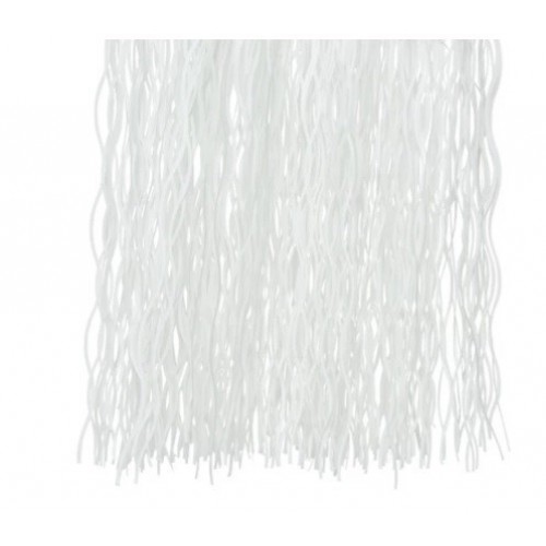   CABELLERA FLECO BLANCA 50X40CM