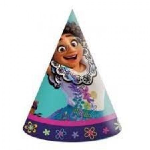 -  6 SOMBREROS CONO ENCANTO
