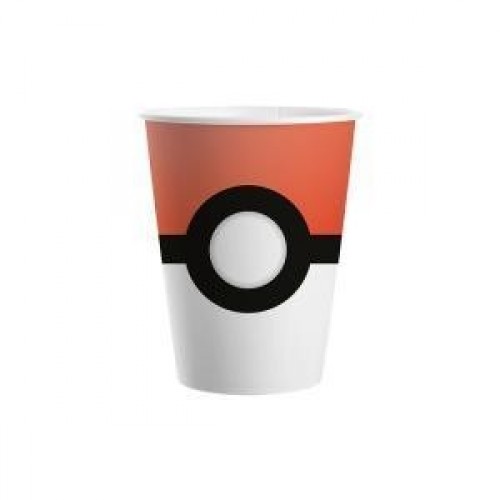   8 VASOS CARTON POKEMON 200ML