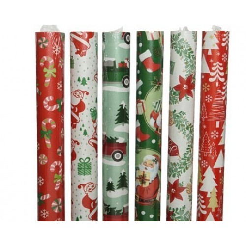 PAPEL REGALO NAVIDAD SURT 70CMX5MT