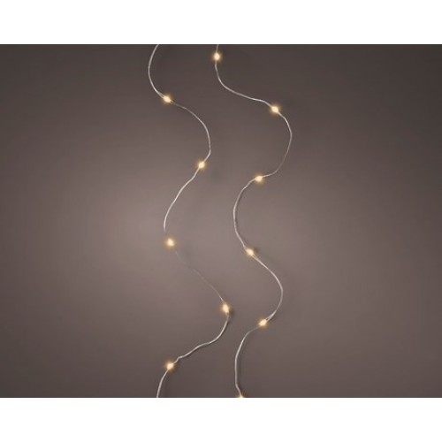 GUIRNALDA MICRO LED FIJA INTERIOR PLATA