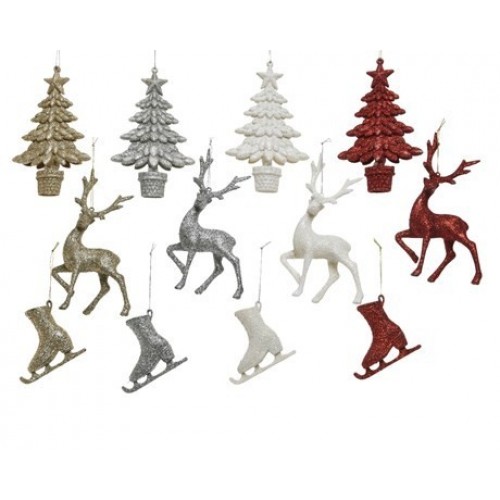 FIGURA  GLITTER NAVIDAD SURT