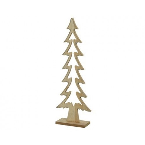 ARBOL MADERA BORDE GLITTER ORO 60CM