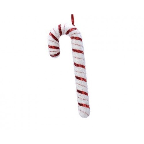 COLGANTE PALO CARAMELO BLAN/ROJ 4X34CM