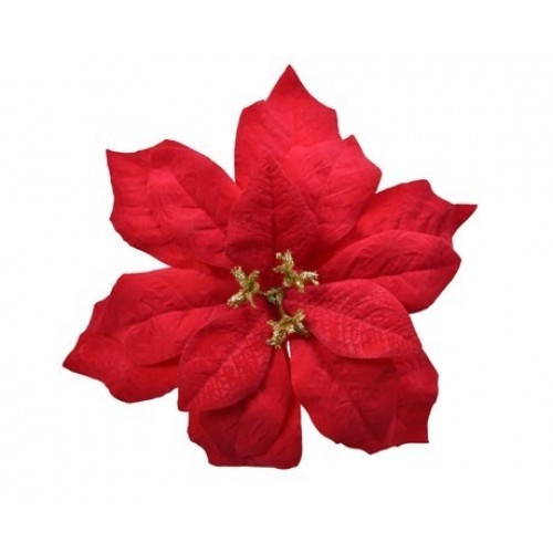 TRABA FLOR PASCUA ROJA 16X3CM