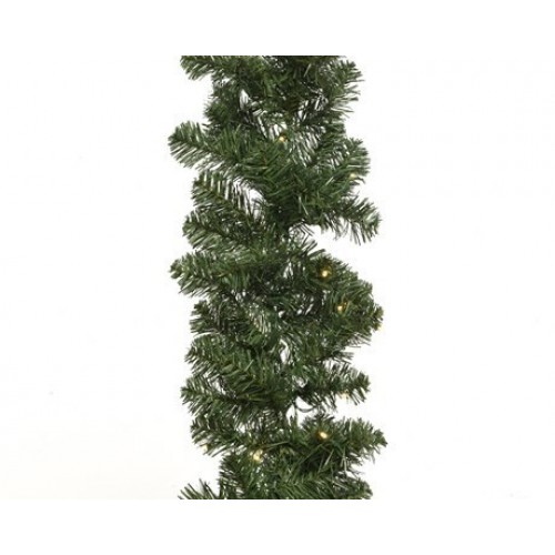 GUIRNALDA IMPERIAL VERDE C/LUZ LED 2,70M