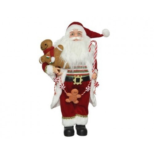 PAPA NOEL BASTON CARAMELO JENGIBRE 45CM