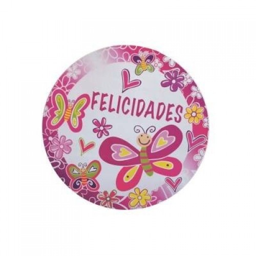 PIÑATA MARIPOSA FELICIDADES 42CM